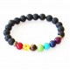 Reiki Chakra - Lava Bead Bracelet